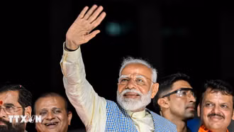 Thủ tướng Ấn Độ Narendra Modi tuyên bố chiến thắng trong cuộc tổng tuyển cử