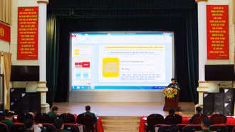 Bộ Chỉ huy Quân sự tỉnh tổ chức Hội thi cán bộ giảng dạy chính trị năm 2023