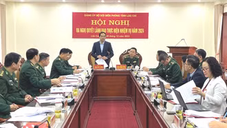 Đảng ủy Bộ đội Biên phòng tỉnh ra nghị quyết lãnh đạo thực hiện nhiệm vụ năm 2024