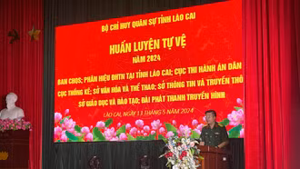 Huấn luyện tự vệ năm 2024