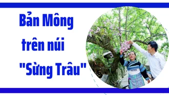 Bản Mông trên núi "Sừng Trâu"