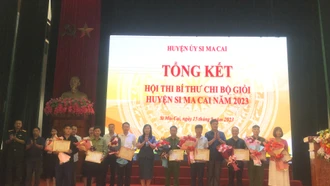 Huyện ủy Si Ma Cai tổng kết, trao giải Hội thi bí thư chi bộ giỏi năm 2023