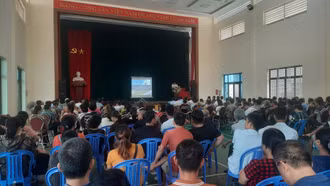 Công bố dự án và triển khai công tác giải phóng mặt bằng dự án hạ tầng kỹ thuật sau kè bờ hữu suối Ngòi Đum 