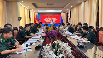 Đảng ủy Bộ đội Biên phòng tỉnh sơ kết giữa nhiệm kỳ 2020 - 2025