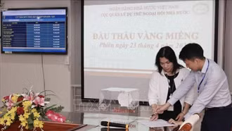 Ngân hàng Nhà nước đấu thầu thành công 3.400 lượng vàng