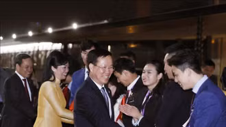 Chủ tịch nước Võ Văn Thưởng đến Tokyo, bắt đầu chương trình thăm chính thức Nhật Bản