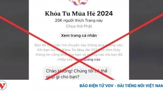 Tìm khoá tu mùa hè cho con, một phụ nữ bị lừa mất 2,8 tỷ đồng