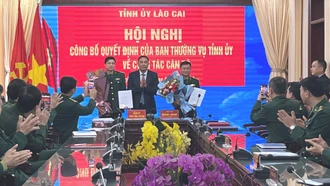 Công bố chức vụ Bí thư Đảng ủy và Chủ nhiệm Ủy ban Kiểm tra Bộ đội Biên phòng tỉnh