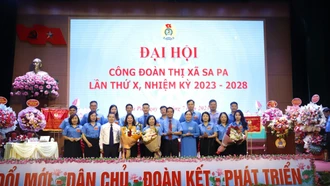 Đại hội Công đoàn thị xã Sa Pa lần thứ X, nhiệm kỳ 2023 - 2028 