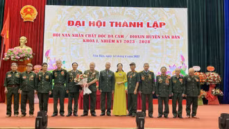 Đại hội thành lập Hội nạn nhân chất độc da cam huyện Văn Bàn lần thứ I