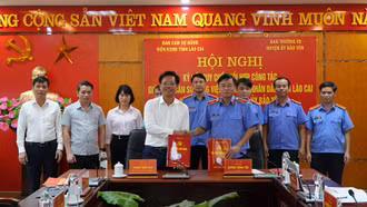 Ký kết quy chế phối hợp giữa Ban Cán sự Đảng Viện Kiểm sát nhân dân tỉnh với Ban Thường vụ Huyện ủy Bảo Yên
