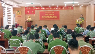 Cụm thi đua số 5 Công an tỉnh sơ kết 6 tháng đầu năm thực hiện phong trào thi đua “Vì an ninh Tổ quốc”