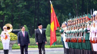 Thủ tướng Phạm Minh Chính chủ trì lễ đón Thủ tướng Malaysia