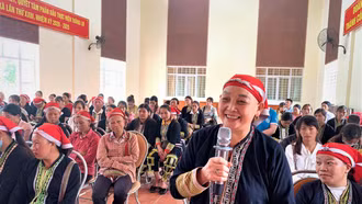 80 hội viên phụ nữ xã Phìn Ngan tham gia đối thoại chính sách về thúc đẩy bình đẳng giới 