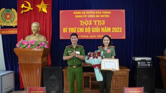 Đảng ủy Công an huyện Bảo Thắng tổ chức thành công Hội thi “Bí thư chi bộ giỏi” năm 2023