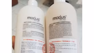 Thông tin về việc thu hồi sản phẩm dầu gội Modus “Trị rụng tóc” không rõ nguồn gốc xuất xứ