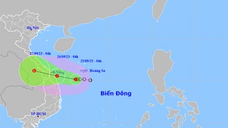 Thời tiết ngày 25/9: Áp thấp nhiệt đới gây mưa to từ Quảng Bình đến Tây Nguyên và Nam Bộ