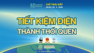 Giờ Trái đất năm 2024 sẽ diễn ra từ 20 giờ 30 phút đến 21 giờ 30 phút ngày 23/3