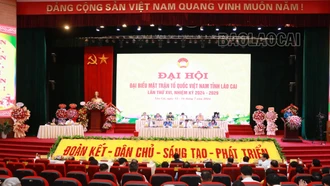 Khai mạc phiên trọng thể Đại hội đại biểu MTTQ Việt Nam tỉnh Lào Cai lần thứ XVI nhiệm kỳ 2024 - 2029