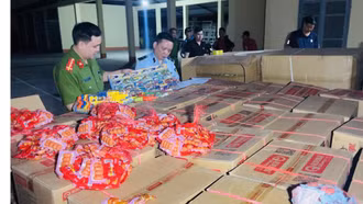 Thu giữ hơn 66.000 sản phẩm đồ chơi trẻ em và thực phẩm đóng gói không rõ nguồn gốc xuất xứ
