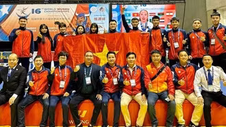 Đội tuyển Wushu Việt Nam giành 5 HCV tại giải vô địch thế giới