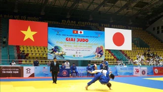 Gần 300 vận động viên tranh tài tại Giải Judo kỷ niệm 50 năm quan hệ Việt Nam-Nhật Bản