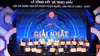 84 công trình xuất sắc nhận Giải thưởng Sáng tạo kỹ thuật toàn quốc lần thứ 17