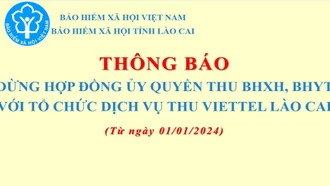 Dừng hợp đồng ủy quyền thu bảo hiểm xã hội, bảo hiểm y tế với tổ chức dịch vụ thu Viettel Lào Cai