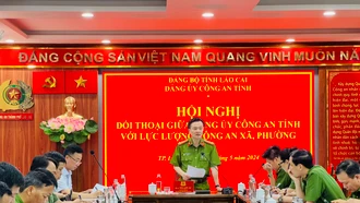 Đối thoại giữa Đảng ủy, lãnh đạo Công an tỉnh với chi ủy, chỉ huy công an các xã, phường trên địa bàn thành phố Lào Cai