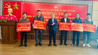 Văn Bàn tiếp nhận hơn 500 triệu đồng ủng hộ “Tết vì người nghèo - Xuân Giáp Thìn” năm 2024