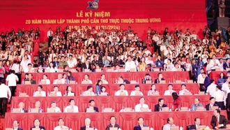 Tổ chức trọng thể Lễ kỷ niệm 20 năm thành lập TP Cần Thơ trực thuộc Trung ương