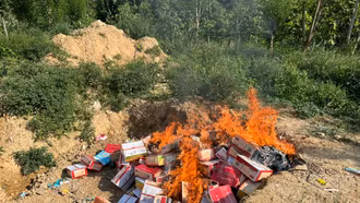 Tiêu hủy 3 lô hàng thực phẩm không rõ nguồn gốc, xuất xứ