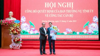 Công bố Quyết định của Ban Thường vụ Tỉnh ủy về công tác cán bộ