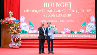 Công bố Quyết định của Ban Thường vụ Tỉnh ủy về công tác cán bộ