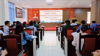 Mường Khương tổ chức hội nghị phổ biến, giáo dục pháp luật đợt 2 năm 2023