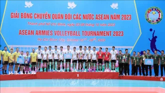 Việt Nam vô địch Giải bóng chuyền nam Quân đội các nước ASEAN năm 2023