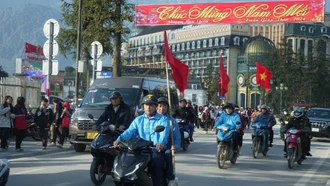 Thị xã Sa Pa ra quân thực hiện Năm an toàn giao thông, phát động năm văn minh đô thị - nông thôn 2024