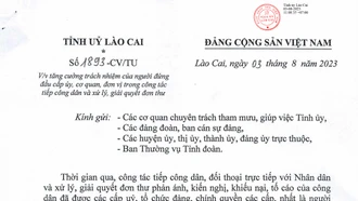 Tăng cường trách nhiệm của người đứng đầu trong công tác tiếp công dân và xử lý, giải quyết đơn thư