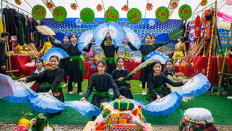 Cuộc thi trưng bày và trình diễn không gian văn hóa đồng bào các dân tộc huyện Bảo Yên