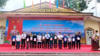 Thành phố Lào Cai phát động phong trào thi đua “Xóa nhà tạm, nhà dột nát” trên địa bàn đến năm 2025