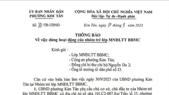 Đình chỉ một nhóm trẻ lớp mầm non độc lập tư thục vì giáo viên ẩu đả trước mặt trẻ