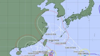 Xuất hiện bão đôi, bão Saola diễn biến phức tạp