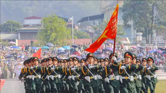 Lần đầu tiên hợp luyện toàn bộ khối diễu binh, diễu hành