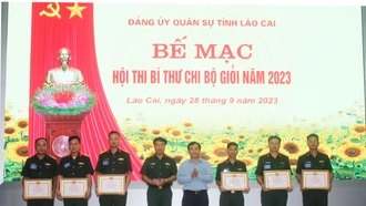 Đảng ủy Quân sự tỉnh bế mạc Hội thi bí thư chi bộ giỏi năm 2023 