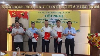 Công bố Quyết định thành lập Ban Quản lý phát triển du lịch và di tích thị xã Sa Pa