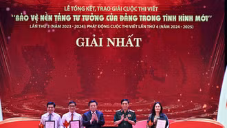 Lễ tổng kết và trao giải Cuộc thi viết 'Bảo vệ nền tảng tư tưởng của Đảng trong tình hình mới'