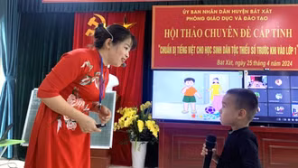 Hội thảo chuyên đề cấp tỉnh “Chuẩn bị tiếng Việt cho học sinh dân tộc thiểu số trước khi vào lớp 1”