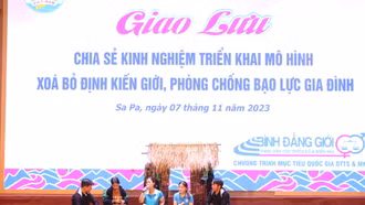 Giao lưu, chia sẻ kinh nghiệm triển khai mô hình xóa bỏ định kiến giới, phòng chống bạo lực gia đình