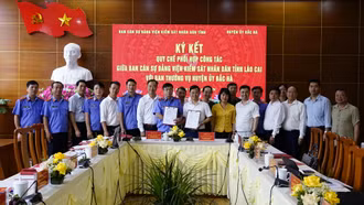 Ký kết quy chế phối hợp giữa Viện Kiểm sát nhân dân tỉnh với Huyện ủy Bắc Hà