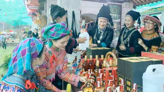 Sắc màu dân tộc Lào Cai tại Làng Văn hóa - Du lịch các dân tộc Việt Nam